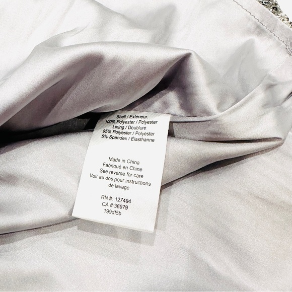 NWT HEARTLOOM Rue Spaghetti Strap Silver Sequin Leopard Dress - Picture 9 of 10